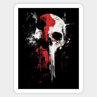 Skull drop paint effect Sticker